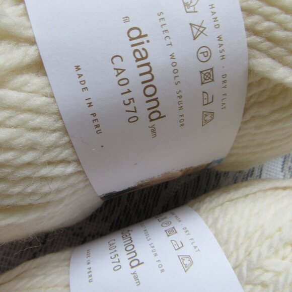 Diamond galway Chunky wool yarn, lot of 3 balls, 100g each, 112 m each, - Picture 5 of 5